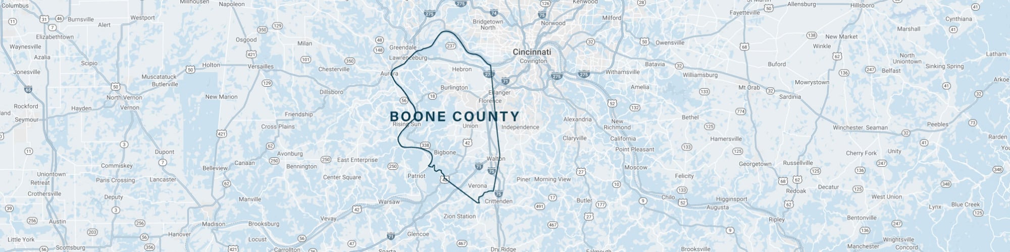Boone County Map